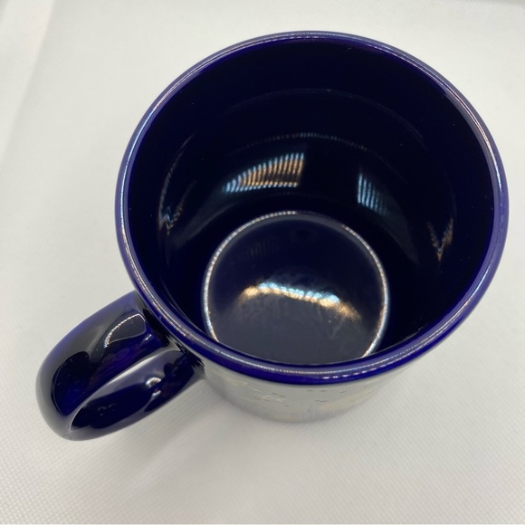 Vintage 1994 J.I.I. Cobalt Blue Moon Stars Mug Celestial JII 90s Yellow Zodiac - Picture 6 of 16